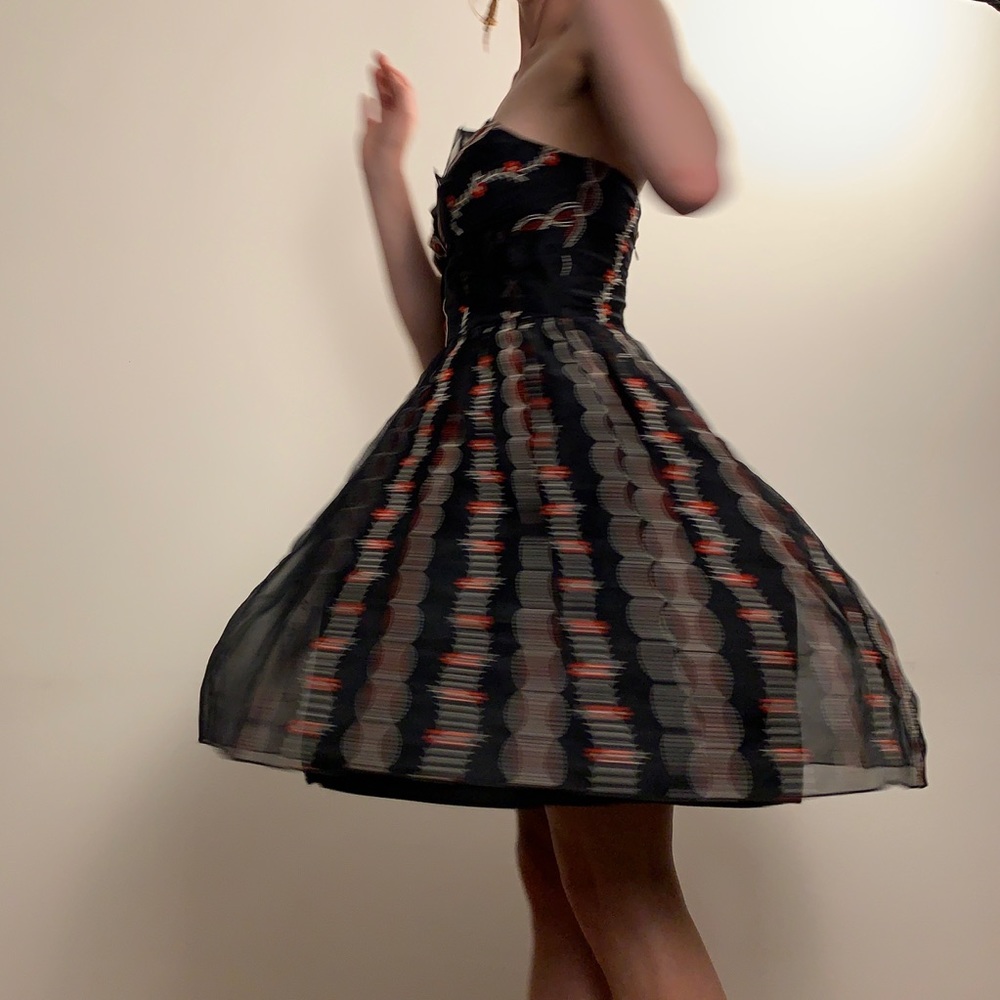 Anna Sui Embroidered Organza Dress - Picture 4 of 5